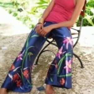 100% Silk Palazzo Pants from Soft Surroundings-Size Small